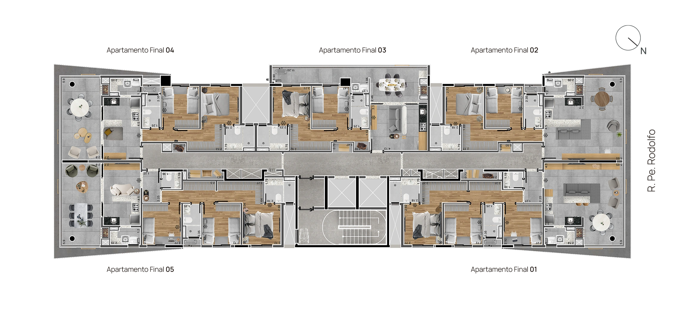 Perspectiva Artística do andar. Matiss Vila Ema